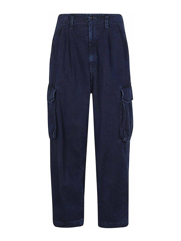 YOHJI YAMAMOTO: Shorts - Short - Délavé