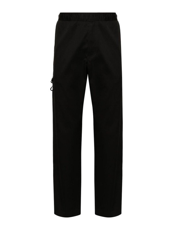 MONCLER: Pantalons casual - Pantalons Décontractés - Noir