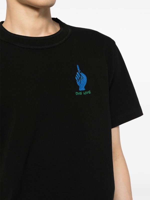 The Best Shops Sacai: t-shirts - Cotton T-shirt Black