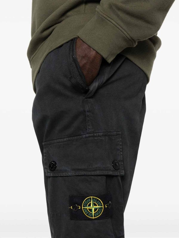 STONE ISLAND: Pantalones casual online - Pantalón Casual - Negro