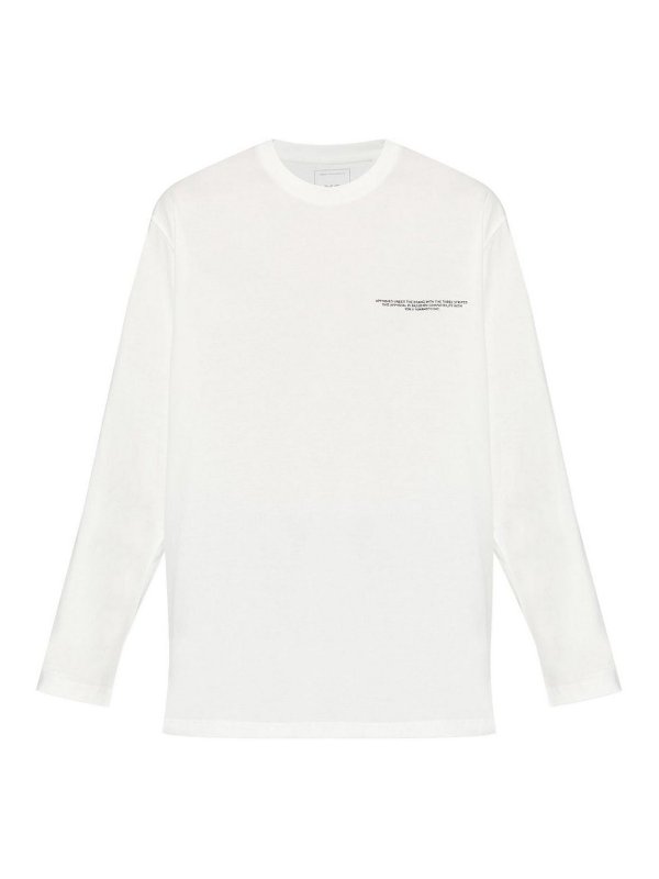 Y-3: T-shirts - T-Shirt - Schwarz