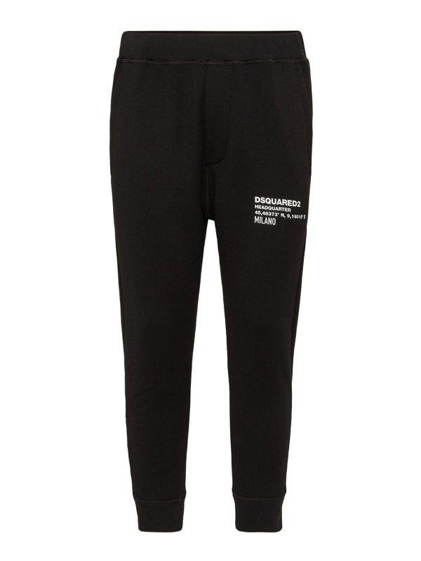 DSQUARED2: Pantalons casual - Pantalons Décontractés - Noir