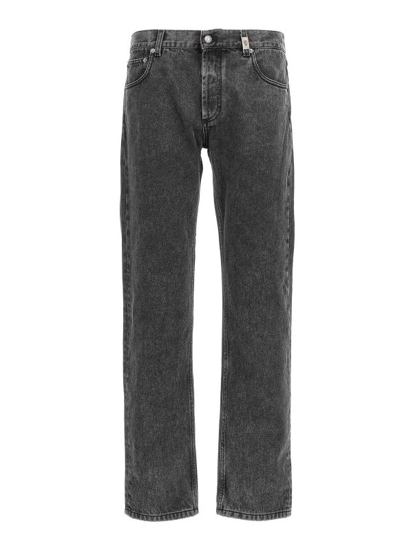 ALEXANDER MCQUEEN: bootcut jeans - Metal Plate Jeans