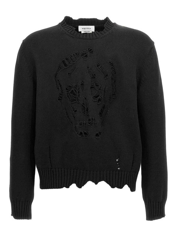 ALEXANDER MCQUEEN: crew necks - Skull Sweater