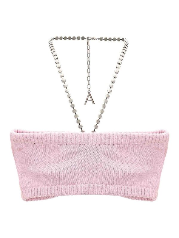 AREA: Tops & Tank tops online - Crystal Butterfly Knit Bandeau Top