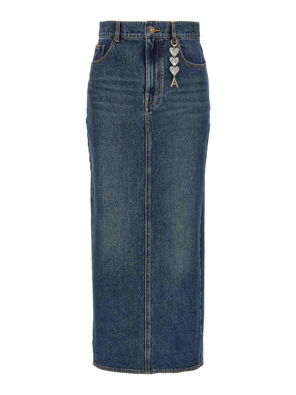 AREA: gonne al ginocchio  e longuette - Gonna longuette con spacco con zip