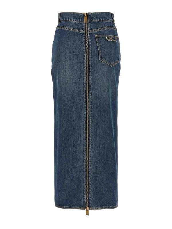 AREA: gonne al ginocchio  e longuette online - Gonna longuette con spacco con zip