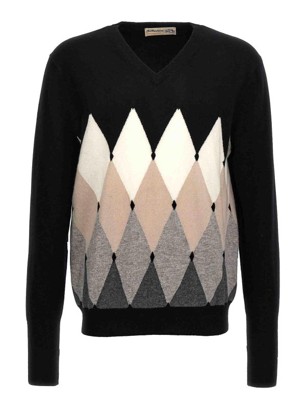 BALLANTYNE: Cardigans - Cardigan - Argyle