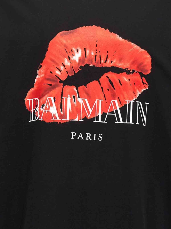 Tシャツ - 黒 shop online: Balmain