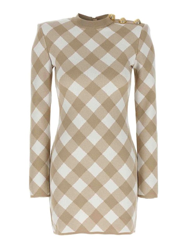 Balmain: short dresses - Vichy Dress