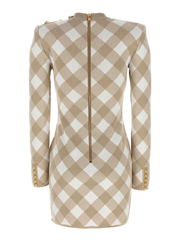 Balmain: short dresses online - Vichy Dress