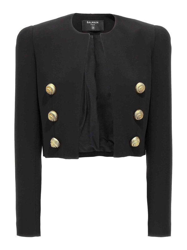Balmain: giacche casual - Giacca corta con bottoni