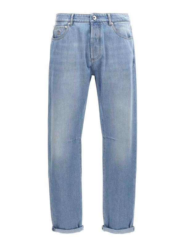 BRUNELLO CUCINELLI: ブーツカットジーンズ - ブーツカットジーンズ - ライトブルー