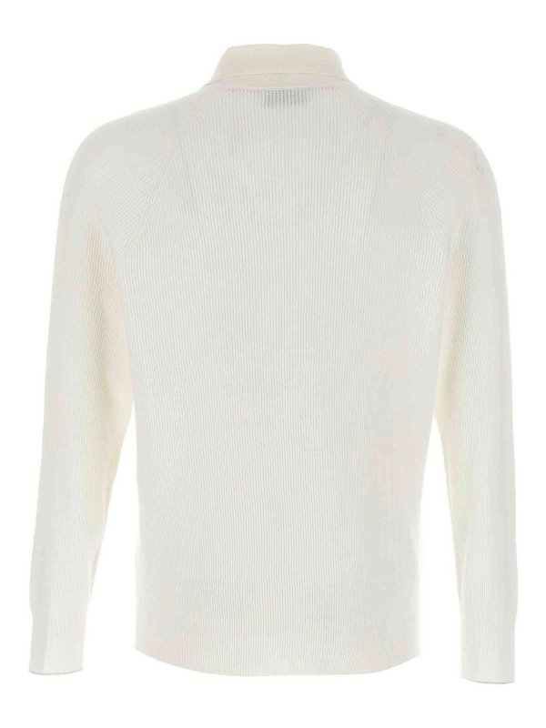 BRUNELLO CUCINELLI: polo shirts online - Ribbed Polo Shirt