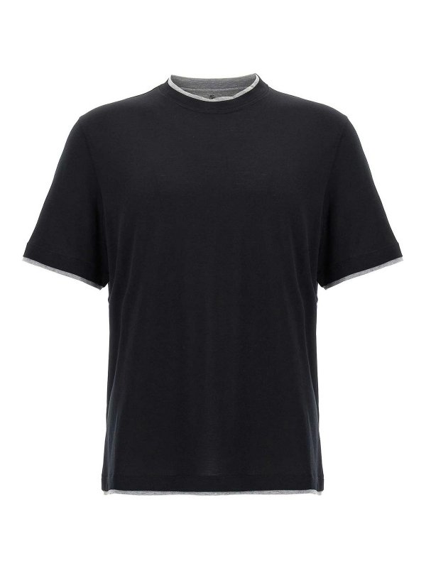 BRUNELLO CUCINELLI: Camisetas - Camiseta - Negro