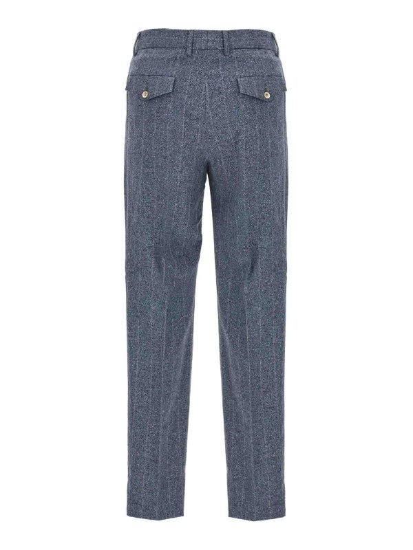 【関税＆送料込み】Brunello Cucinelli Pinstripe Pants Brunello Cucinelli Pinstripe LEISURE FIT Wool Pants men