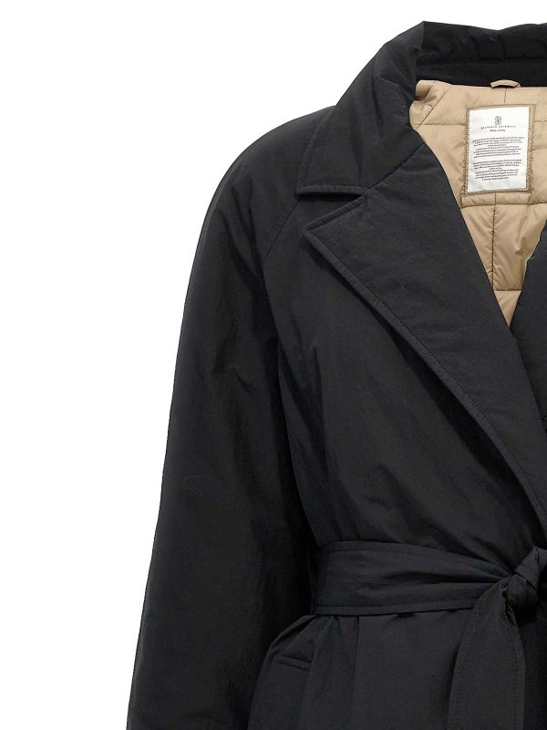The Best Shops BRUNELLO CUCINELLI: blazers - Padded Long Belt Down Jacket