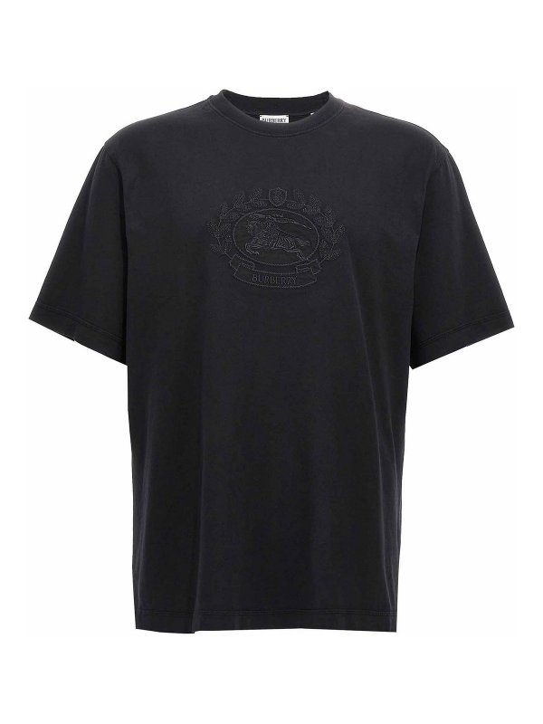 BURBERRY: Tシャツ - Tシャツ - 黒