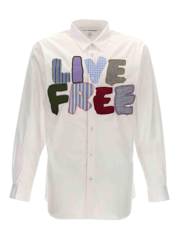 COMME DES GARCONS: Camisas - Camisa - Live Free