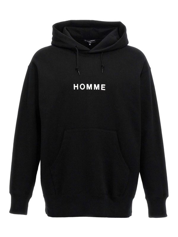 COMME DES GARÇONS HOMMES PLUS: Sudaderas y suéteres - Sudadera - Negro