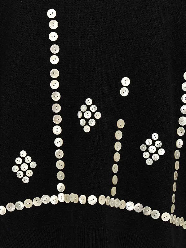 Rundhalspullover - Schwarz shop online: COMME DES GARÇONS HOMMES PLUS