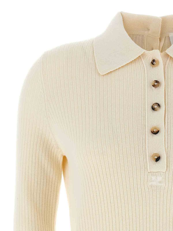 The Best Shops Courreges: polo shirts - Multi-Buttons Sweater