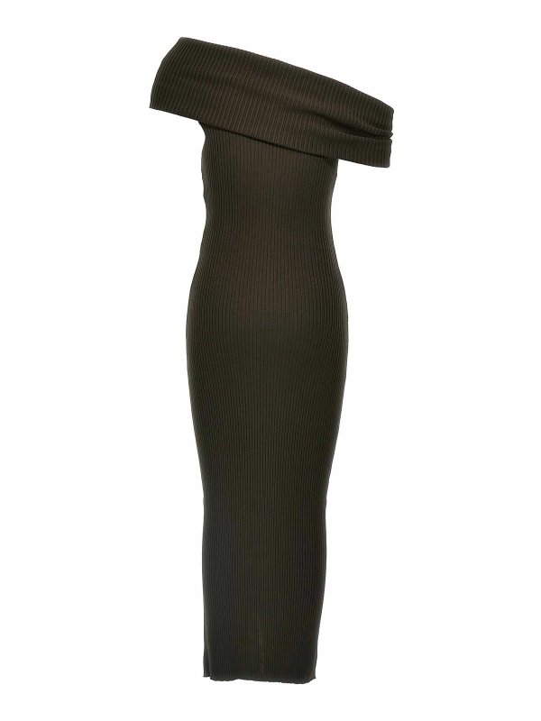 Courreges: evening dresses online - Twist Rib Knit Long Dress