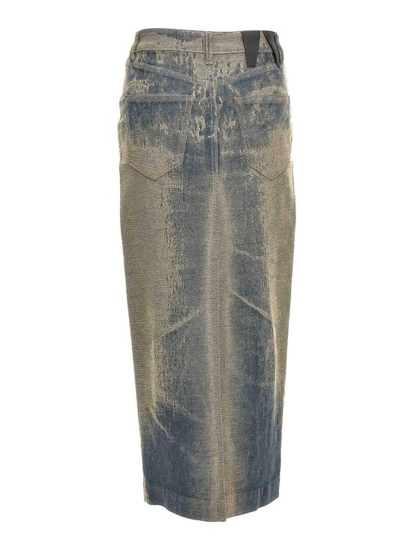 DARKPARK: Knielange und Midi Röcke online - Midirock - Blau