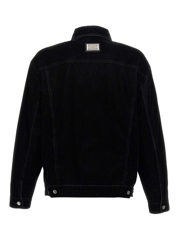 DOLCE & GABBANA: blazers online - Velvet Shirt Jacket