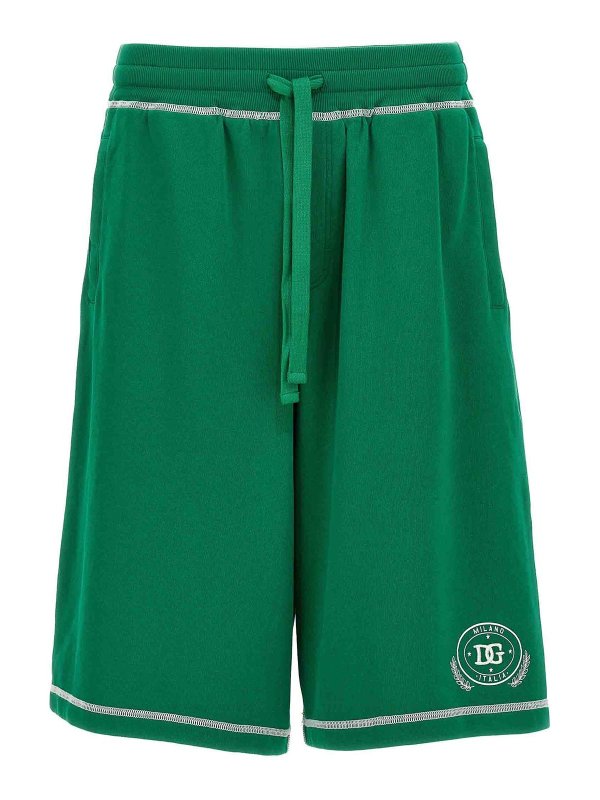 DOLCE & GABBANA: Hosen Shorts - Shorts - Grün