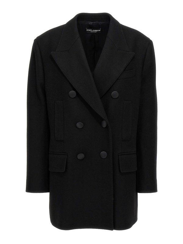 DOLCE & GABBANA: Abrigos cortos - Abrigo Corto - Negro