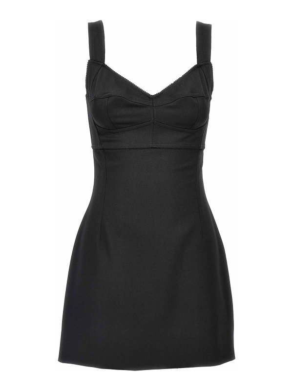 DOLCE & GABBANA: Vestidos cortos - Vestido Corto - Negro