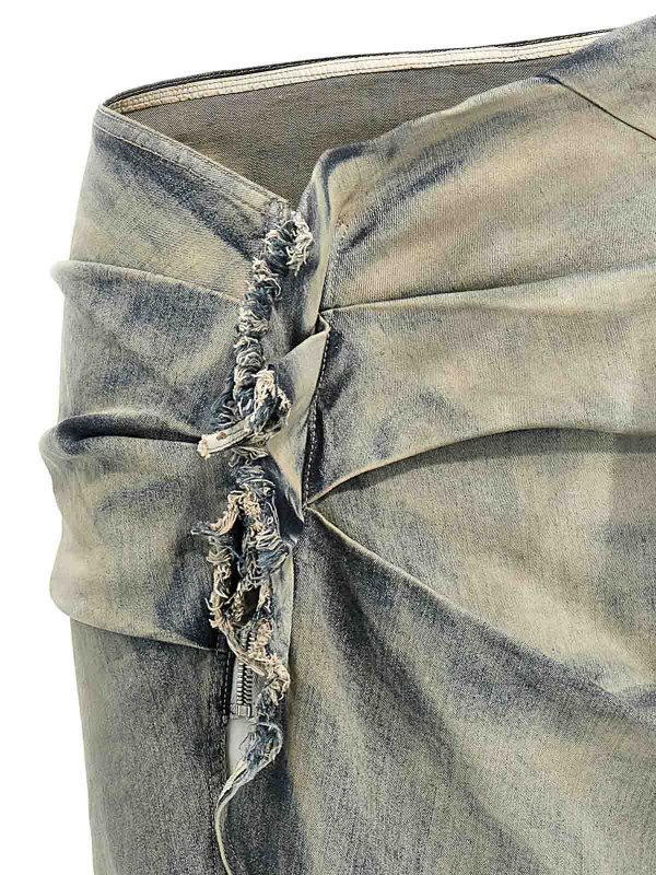 The Best Shops DRKSHDW: Faldas media pierna y semilargas - Falda Semilarga - Azul Claro