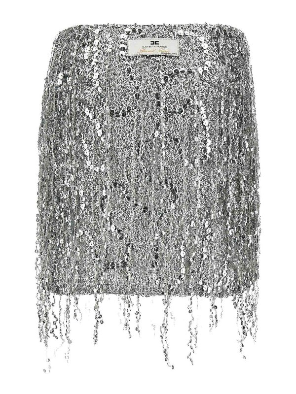 ELISABETTA FRANCHI: Knee length skirts & Midi online - Sequin Tulle Skirt