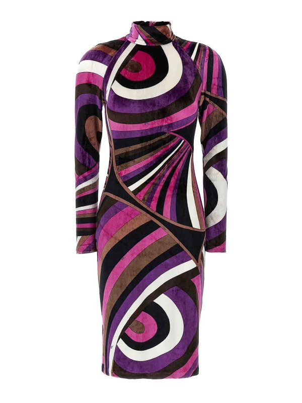 EMILIO PUCCI: knee length dresses - Iride Chenille Dress