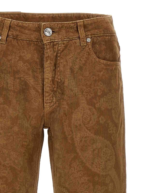 The Best Shops ETRO: Trousers Shorts - Paisley Velvet Pants