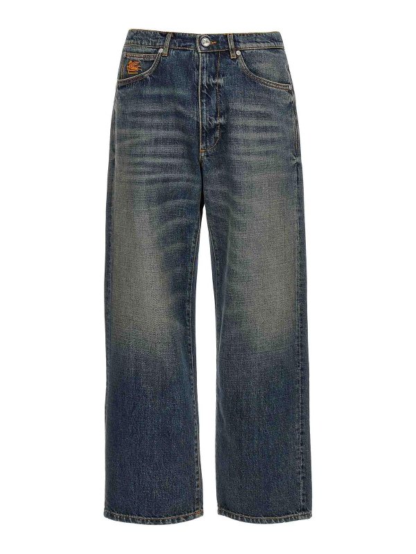 ETRO: bootcut jeans - Embroidery Jeans
