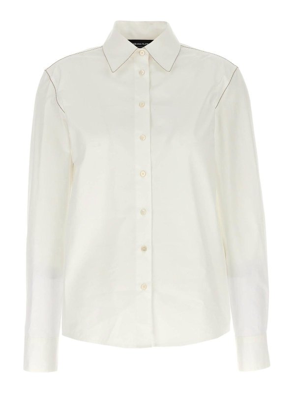 FABIANA FILIPPI: shirts - Rhinestone Detail Shirt