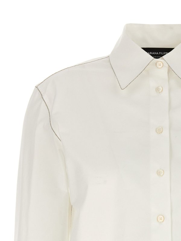 The Best Shops FABIANA FILIPPI: shirts - Rhinestone Detail Shirt