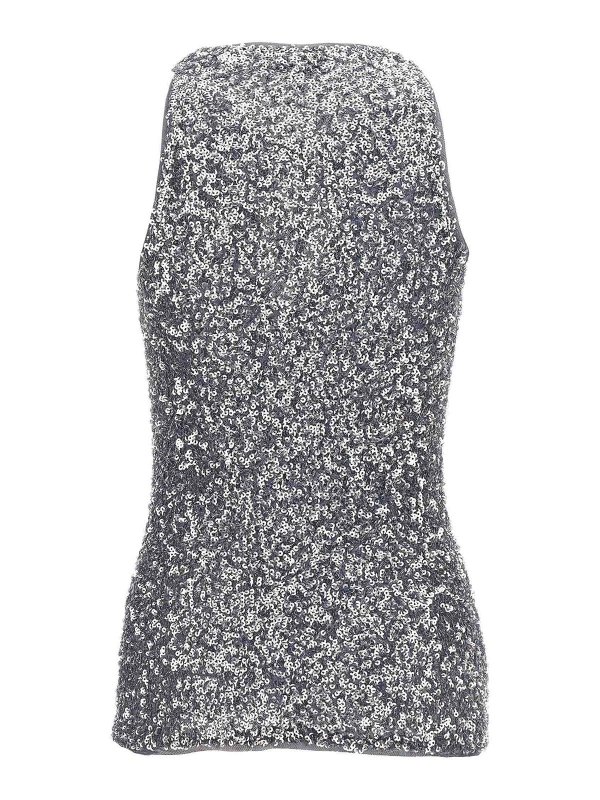 GANNI: Top e canotte online - Top con paillettes