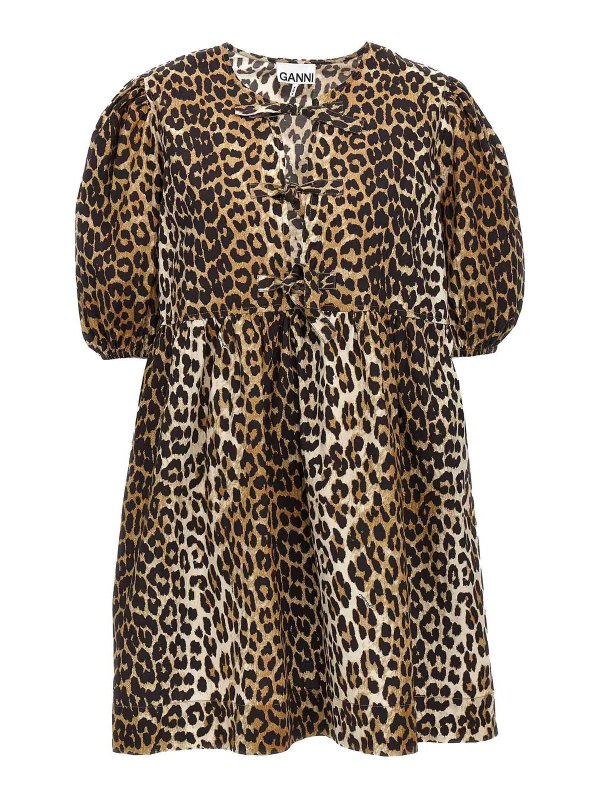 GANNI: ショートドレス - ショートドレス - マルチカラー
