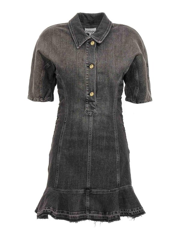 GANNI: short dresses - Tint Edge Dress