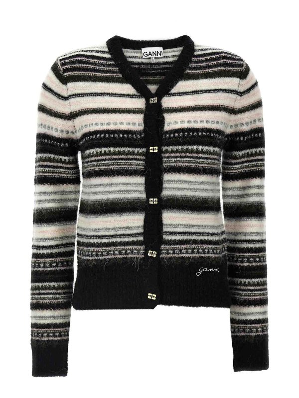 GANNI: Cárdigans - Cárdigan - Multicolor