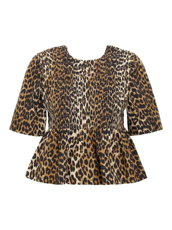 GANNI: Blusas - Blusa - Multicolor