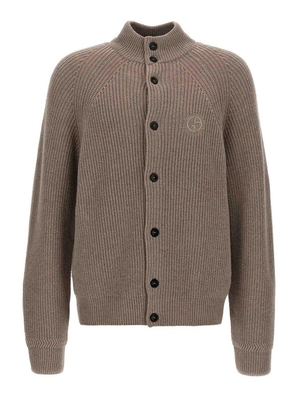 GIORGIO ARMANI: Cárdigans - Cárdigan - Marrón