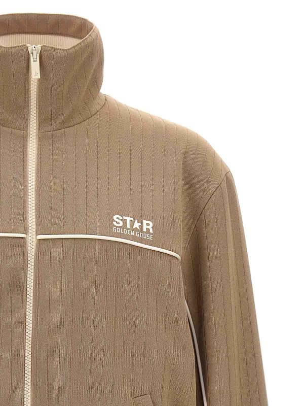 The Best Shops GOLDEN GOOSE: Sweatshirts & Sweaters - Max Track Sweatshirt