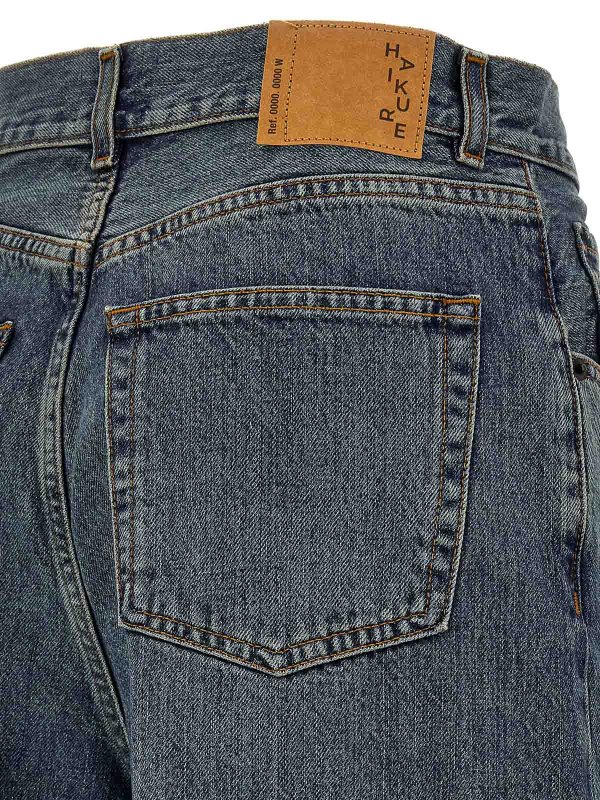 Belle Oil Blue Bermuda Shorts shop online: HAIKURE