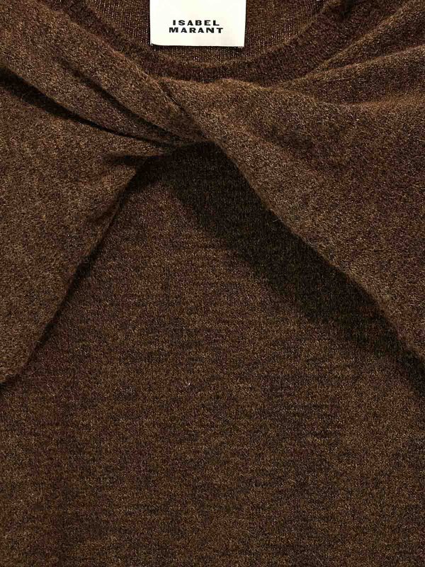 クルーネック - ブラウン shop online: ISABEL MARANT