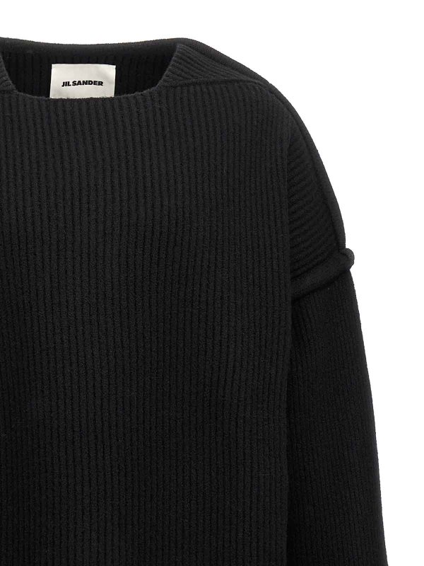 The Best Shops JIL SANDER: cardigans - Geometric Neckline Sweater