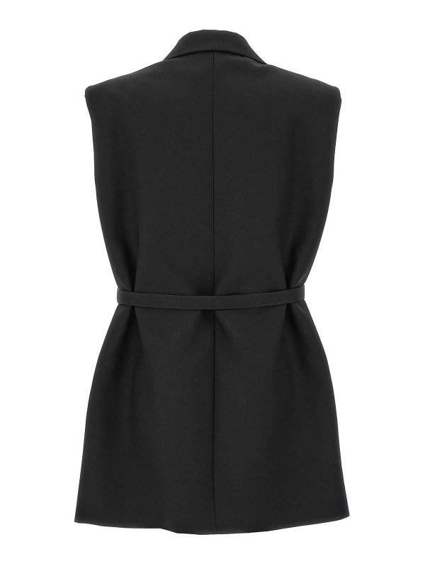 JIL SANDER: vests online - Belt Wool Vest